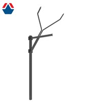 Стойка баскетбольная регулируемая под бетонирование вынос 1600мм с растяжками (столб 100х100) ОС-14715