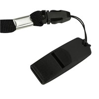 Свисток тренировочный JUMPfs, пластик, без шарика, черный 32883