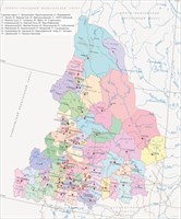 Стенд Карта Свердловской области 1000 х 1200 пластик 3мм 05649