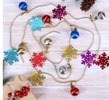 Бусы на ёлку 2 м "Снежинки и шарики" 01014