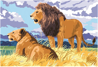 Картина по номерам на холсте.Львы. 20х30 см zCe2WWtgiJkA8W9qm3liW0