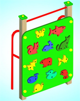 Скалодром с зацепами в виде животных 02829577