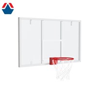 Щит баскетбольный игровой оргстекло 15мм 1800х1050  цвет разметки БЕЛЫЙ (для стойки ЭКСКЛЮЗИВ) ОС-13691