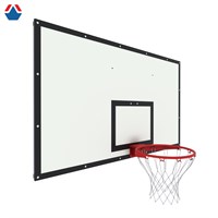 Щит баскетбольный ИГРОВОЙ 1800х1050 ФАНЕРА 18 на раме цвет разметки ЧЕРНЫЙ ОС-15038