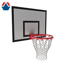 Щит баскетбольный тренировочный 1200х900 ФАНЕРА 18 без рамы цвет разметки ЧЕРНЫЙ ОС-08976