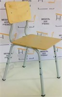 Стул детский регулируемый на круглом металлокаркасе телескопическое соединение 0281384