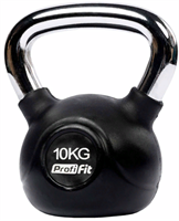 Гиря обрезиненная с хромированной ручкой 10 кг 02120