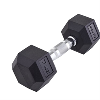 Гантель гексагональная 7 кг, обрезиненная, черный 0281038