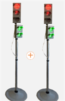 Набор светодиодных светофоров "Пешеходный переход" мобильный 0283095950