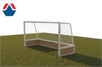Ворота для хоккея на траве 3,66х2,14 алюминиевый профиль 80х80 стационарные ОС-09882