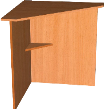 Стол-приставка угловой 025814