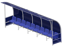 Скамейка для запасных игроков на 10 мест с козырьком из поликарбоната J3THWmdKi9LxWX3-v8Ajd1