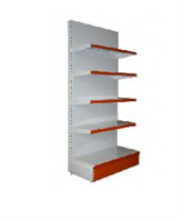 Стеллаж пристенный без фриза 1200Х500Х2350 мм 026522