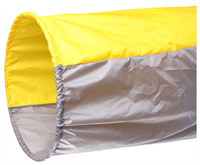 Тоннель для эстафет, длина 3,5 м, 2 обруча d=75 см, цвет жёлтый/серый 0280125