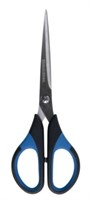 Ножницы BRAUBERG Office-Expert 170 мм, резиновые вставки, сине-черные, 3-х сторонняя заточка 0282311