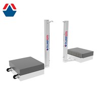 Стойки для большого тенниса мобильные алюминиевые 80х80 с внутренним механизмом натяжения сетки ОС-06494