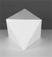 Геометрическая фигура ОКТАЭДР, 15 х 18 см (гипсовая) 02829233