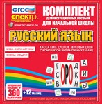 Русский язык Касса букв, слогов, звуковых схем с набором интерактивных таблиц. 02830484