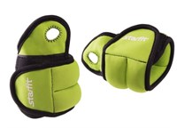 Утяжелители WT-201 для рук Эргономичные, 0,5 кг, зеленый/черный 027921