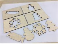 Трафареты Новый год (акс) (8 шт.) 027875