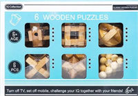 Набор 6 деревянных головоломок Светло-коричневый 0281053