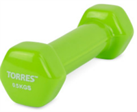 Гантель TORRES 0,5 кг (винил) 02452