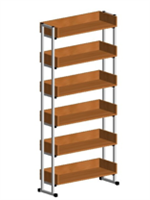 Стеллаж библиотечный односторонний 02829774