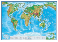 Настенная физико-политическая карта Мира р-р 2,02*1,43 м, матовая ламинация rmobh0aPhaANsGGou5RxS2