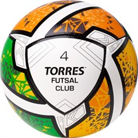 Мяч футзальный TORRES Futsal Club, размер 4 34385