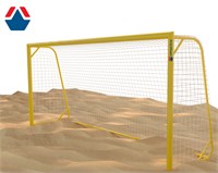 Ворота для пляжного футбола 5,5х2,2 м алюм. профиль 100х120 с системой закладных стаканов ОС-15336