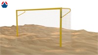 Ворота для пляжного футбола 5,5х2,2 м алюминиевый профиль 100х120 стационарные с консолью для натя ОС-15335