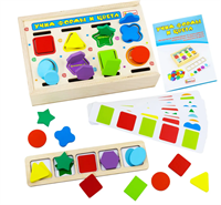 Развивающая игра из дерева «Учим формы и цвета» 0282844