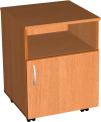 Тумба с дверкой и полкой (на ножках/на колесах) 025792