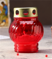 Свеча парафиновая поминальная в стеклянном подсвечнике trGE2xxuiGMcLkfEZeJET1