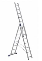 Трехсекционная универсальная алюминиевая лестница Алюмет 0281817