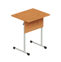 Стол ученический одноместный нерегулируемый на круглой трубе ЛДСП It3lPFZsjTaW05R7w2ojS1