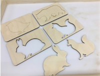 Трафареты Лиса и заяц (акс) (8 шт.) 027876