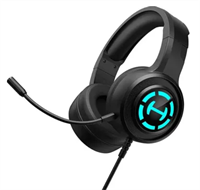 Гарнитура  для компьютера, мониторные, проводные, черный 02829285