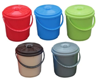 Пластиковое ведро с крышкой и ручкой 02829171