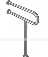Поручень опорный для санузла, настенно-напольный, нержавеющая сталь, D32 мм 02829271