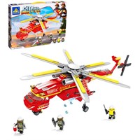 Конструктор пожарные «Спасательный вертолет», стреляет водой, 352 детали 0281076