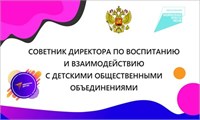 Табличка Советник директора по воспитанию 300 х 180 мм пластик 3 мм НД3