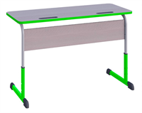 Парта SMARTY KEY двухместная регулируемая по высоте. РГр. 3-5 / 5-7 с антивандальной  полиуретановой кромкой E0nYJLmJjs-sHTZDncUWp0