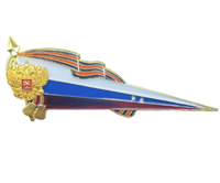 Уголок на берет Флаг РФ с георгиевской лентой и орлом IYWL7ctjgUWXnCbFmvzR51