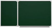 Двухэлементная(Л) магнитная полимерная школьная доска 3000х1000 (меловая) 02829464