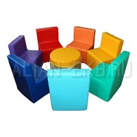 КОМПЛЕКТ ПУФИКОВ РАДУГА 02829879