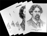 Портреты художников (22 шт, ф А3 ) 026018