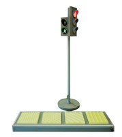 Электрифицированная модель транспортного и пешеходного светофоров на стойке и основании с "Виртуальным учителем" 0281495