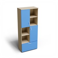 Шкаф широкий высокий комбинированный вид 1 (798х418х1960) 02830962830