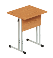 Стол ученический одноместный регулируемый на круглой трубе ЛДСП tjQiDMk2hU3B3aAQPqCU72